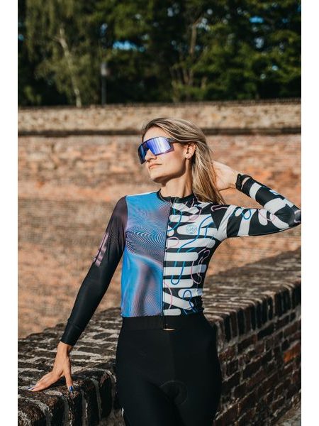 Cyklistický dres s dlouhým rukávem Kolo je láska unisex - Schizofrenic