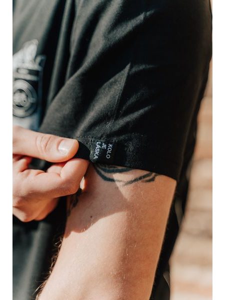 Tričko Kolo je láska Addiction unisex - černá