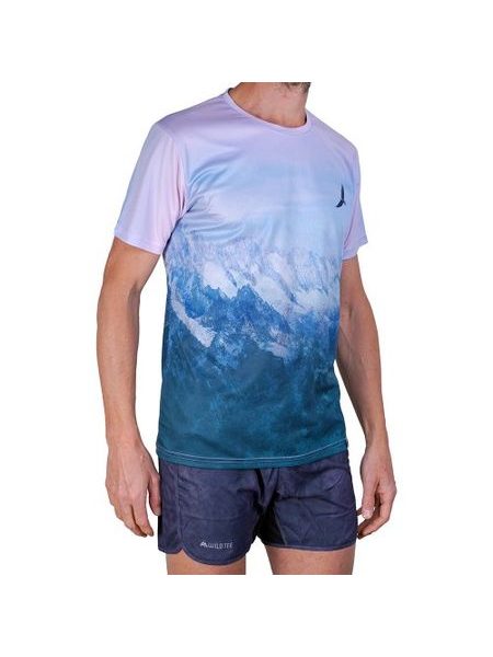 WildTee Funkční triko AIGUILLE DU MIDI - Zelená