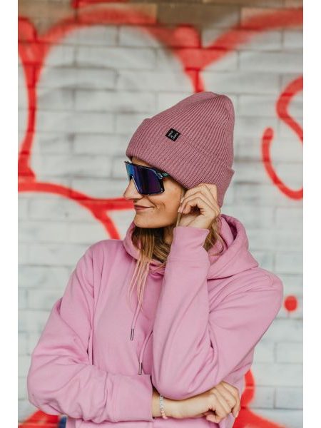Zimní čepice Kolo je láska KJL - staro růžová
