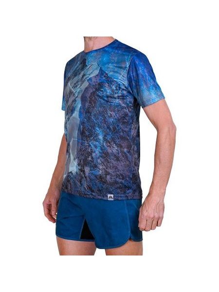 WildTee Funkční triko BERNINA - Modrá