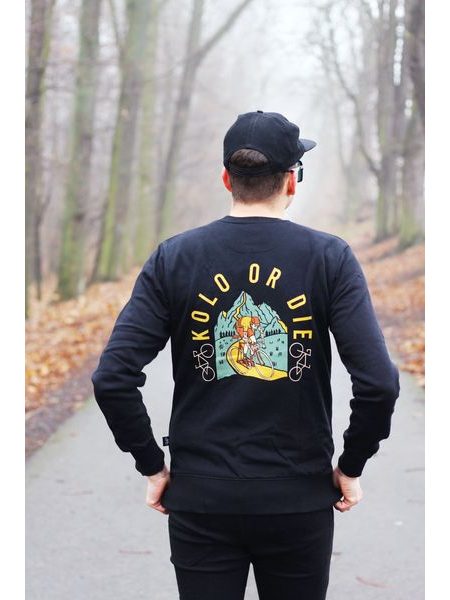 Pánská mikina Kolo je láska Kolo or Die - černá