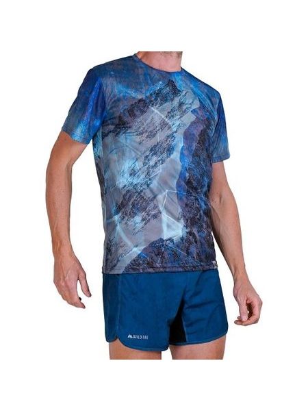 WildTee Funkční triko BERNINA - Modrá