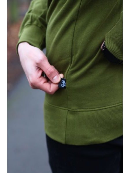 Mikina Kolo je láska Kruh LSP UNI - zelená