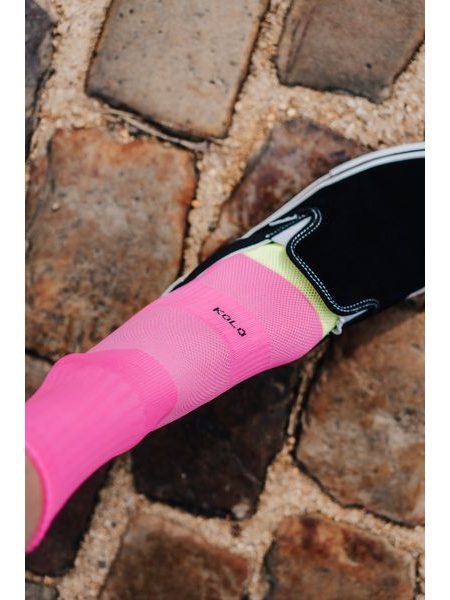 Ponožky na kolo Kolo je Láska Bad day - růžová