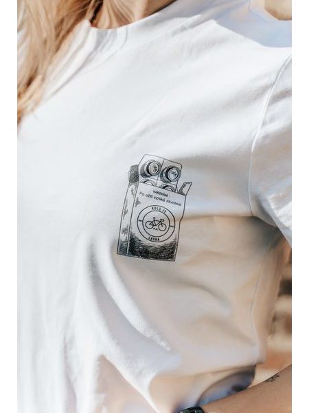 Tričko Kolo je láska Addiction unisex - bílá