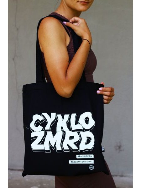 Plátěná taška Kolo je láska Nejsem Cyklozmrd