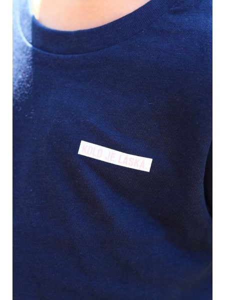 Dětské tričko Kolo je láska - Baby Pink Love - modrá