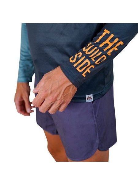 WildTee Běžecké triko COLORBLOK GREEN - Zelená