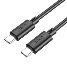 Hoco X88 kabel USB-C - USB-C, PD 3A 60W, 1 m, czarny