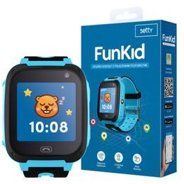 Setty FunKid SD-100 Dziecięcy smartwatch LBS, niebieski