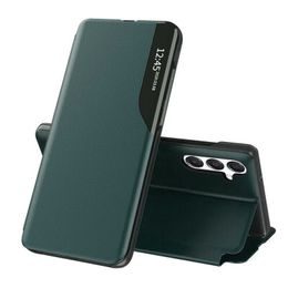 Eco Leather View Case, Samsung Galaxy S25 FE, zielone