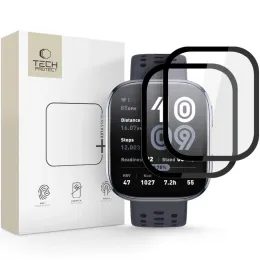 Tech-Protect Szkło hartowane Flex+, Amazfit Bip 6, czarne, 2 sztuki