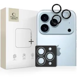 Tech-Protect Camring Fit+, szkiełko na obiektyw aparatu, iPhone 14 Pro / Max / 15 Pro / Max / 16 Pro / Max / 17 Pro / Max, czarne