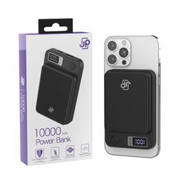 Powerbank JP z ładowaniem MagSafe, 10000 mAh, 22,5W, czarny