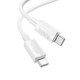 Hoco X107 kabel USB-C - USB-C, 3A 60W, 1 m, biały