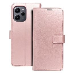 Etui Mezzo, Xiaomi Redmi 12 4G / 12 5G, wzór 2, różowe złoto