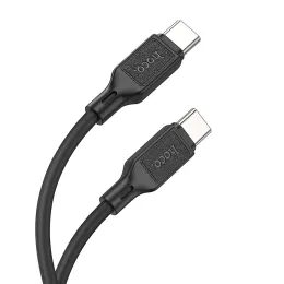 Hoco X90 kabel USB-C - USB-C, 3A 60W, 1 m, czarny