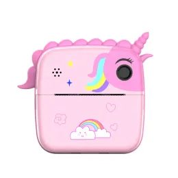 Ψηφιακή φωτογραφική μηχανή εκτύπωσης 2σε1 για παιδιά, μονόκερος