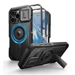 Dexnor MagSafe 360 Kickstand Camprotector Θήκη iPhone 16 Pro Max, Μαύρη