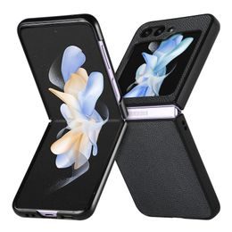 Θήκη Lychee Pattern, Samsung Galaxy Z Flip 6, μαύρη