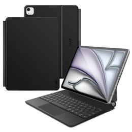 Tech-Protect Μαγνητική Θήκη με Πληκτρολόγιο, Apple iPad Pro 12.9" 4 / 5 / 6 / 2020-2022 / Air 13" 1 / 2 / 2024-2025, μαύρο