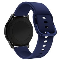 Silikonowy pasek TYS uniwersalny do smartwatchy (22 mm), ciemnoniebieski