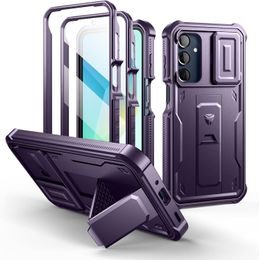 Dexnor 360 Kickstand Camprotector Θήκη για Samsung Galaxy A16, Μωβ