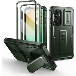 Dexnor 360 Kickstand Camprotector Θήκη Samsung Galaxy S24 FE, πράσινη
