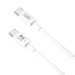 Kabel XO NB-Q190B PD USB-C - USB-C, 2 m, biały