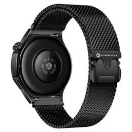 F-Design FS10 Stalowy pasek do zegarków Samsung Watch 22 mm, czarny