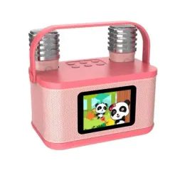 Bezprzewodowy zestaw karaoke dla dzieci, różowy