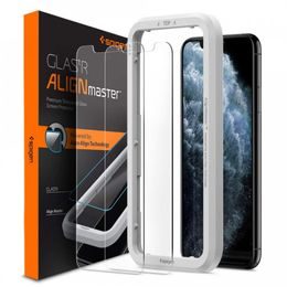 Spigen Glass ALM Glas.TR 2 sztuki z aplikatorem, Szkło hartowane, iPhone XR / 11
