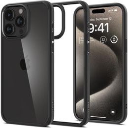 Spigen Ultra Hybrid Θήκη Κινητού, iPhone 15 Pro, Μαύρη