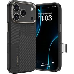 Benks Montage Magnetic Armor Pro Kevlar etui Metal Frame, iPhone 17 Pro Max, czarne