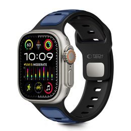 Tech-Protect IconBand Line Apple Watch 8 / 9 / 10 / 11 / SE / Ultra (44 / 45 / 46 / 49 mm), μαύρο / μπλε