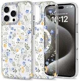 Tech-Protect Magmood, iPhone 16 Pro Max, λιβαδιάτικα λουλούδια