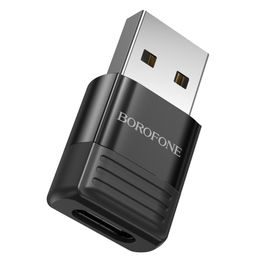 Προσαρμογέας Borofone BV18, USB - USB-C, μαύρος