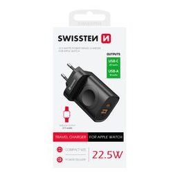 Swissten δικτυακός προσαρμογέας 1x USB-A, 1x USB-C και Apple Watch