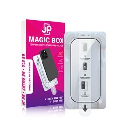 JP Magic Box 5D Szkło hartowane z łatwą aplikacją, iPhone XR / 11, czarne