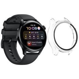 Etui 2w1 ze szkłem hartowanym do Huawei Watch GT 2, 42 mm, przezroczyste