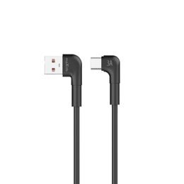 Maxlife kabel MXUC-09 USB - USB-C, 3A, 2 m, czarny