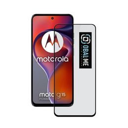OBAL:ME 5D Szkło hartowane do Motorola G15 / G15 Power, czarne