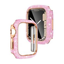 Etui JP Watch Crystal, Apple Watch 4 / 5 / 6 / SE 1 / 2 / 3, 40 mm, różowy