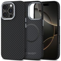 Tech-Protect Ion Carbon MagSafe, iPhone 16 Pro Max, Μαύρο-Ασημί