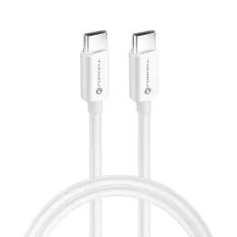 Forcell kabel USB-C - USB-C, QC4.0, 5A/20V, PD100W, C339, 2 m, biały