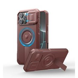 Dexnor MagSafe Kickstand Camprotector etui iPhone 16 Pro Max, bordowy