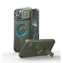 Dexnor MagSafe Kickstand Προστατευτική Θήκη iPhone 16 Pro Max, πράσινη