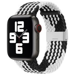 Pasek Fabric do Apple Watch 6 / 5 / 4 / 3 / 2 (40 mm / 38 mm) czarno-biały