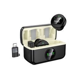 Hoco L22 Ασύρματο μικρόφωνο 2σε1 Lightning / USB-C, μαύρο